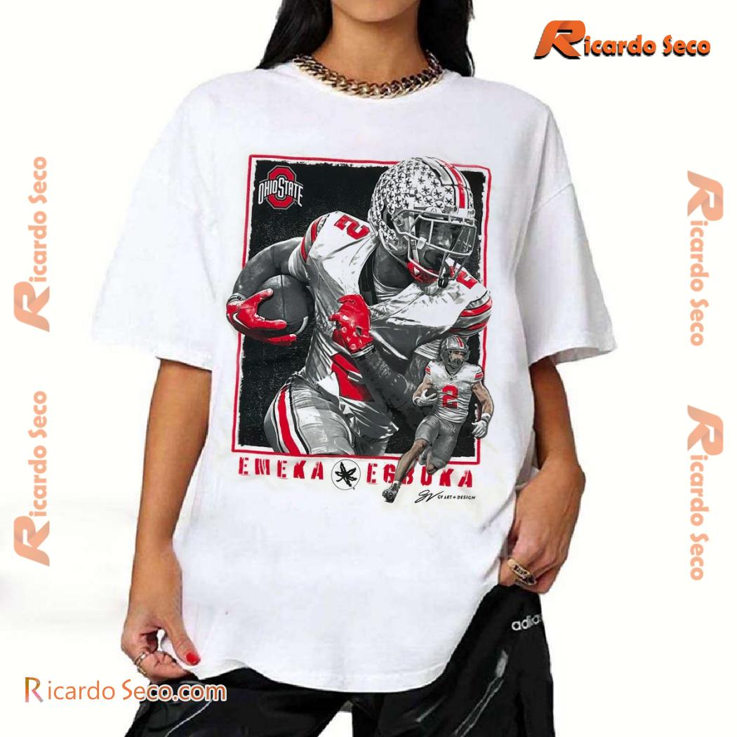 NCAA Ohio State Buckeye Emeka Egbuka Graphic Classic Men Shirt NCAA Ohio State Buckeye Emeka Egbuka Graphic Classic Men Shirt wKC8oOs