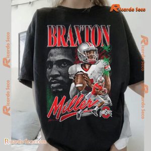 NCAA Ohio State Buckeyes Braxton Miller Graphic Classic Men Shirt JFvD4cw