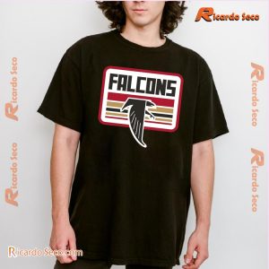 NFL Atlanta Falcons Logo Printed Classic Men Shirt-a PAFbmxu