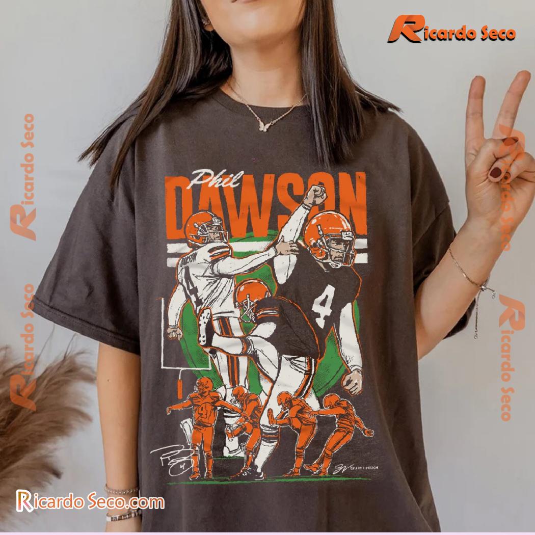 NFL Cleveland Browns Phil Dawson Graphic Classic Men Shirt NFL Cleveland Browns Phil Dawson Graphic Classic Men Shirt MxjucBZ