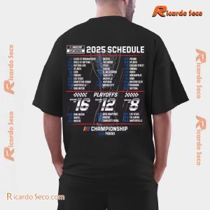 Nascar Cup Series 24 Hendrick Motorsports Alex Bowman #48 2025 Schedule Graphic Unisex T-shirt, Classic Men Shirt c