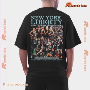 New York Liberty 2024 Wnba Championship Two Sides Graphic Classic Men Shirt zmX1ROg