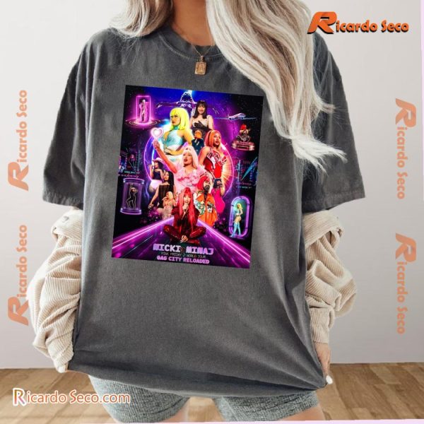 Nicki Minaj Pink Friday 2 World Tour Gag City Reloaded Poster Graphic Unisex Shirt, Classic Men Shirt