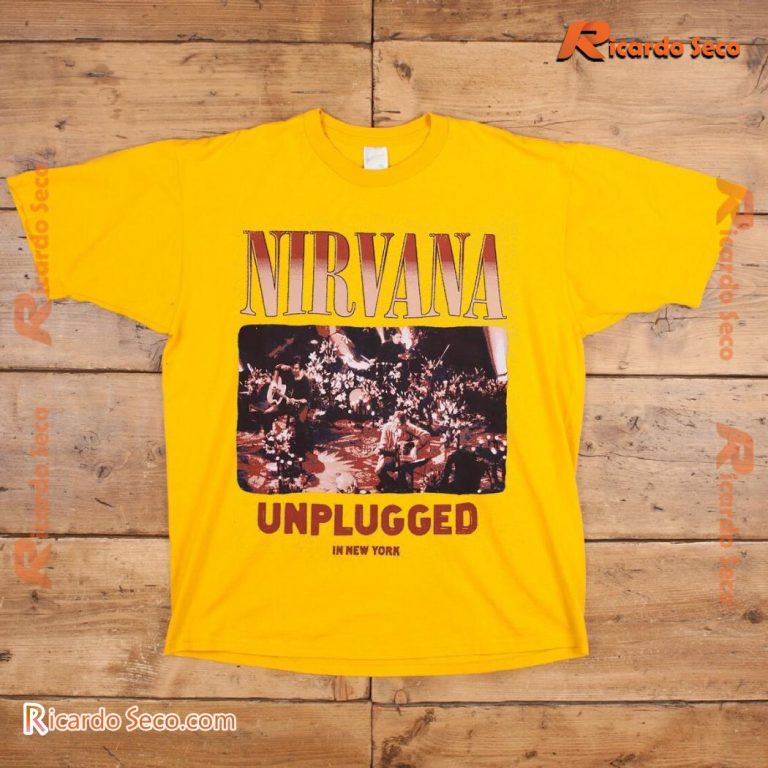 Nirvana Unplugged In New York Graphic Classic Men Shirt-a Stvj8fd