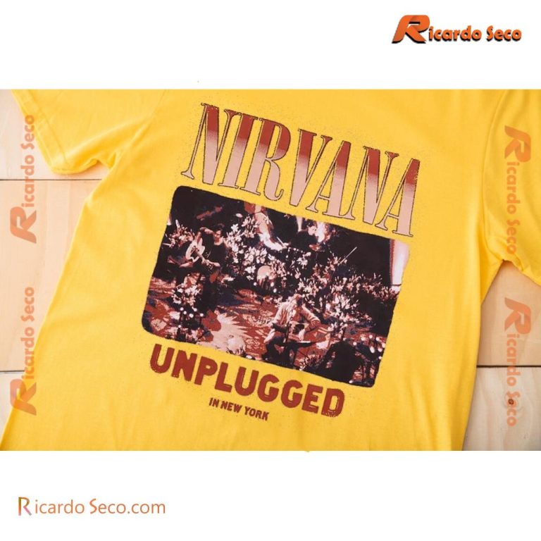 Nirvana Unplugged In New York Graphic Classic Men Shirt-b pfgSLay