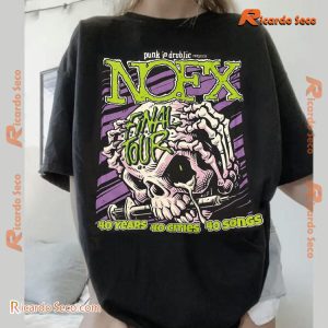 Nofx Final Tour 1983-2024 40 Years 40 Cities 40 Songs Punk In Drublic Presents Classic Men Shirt