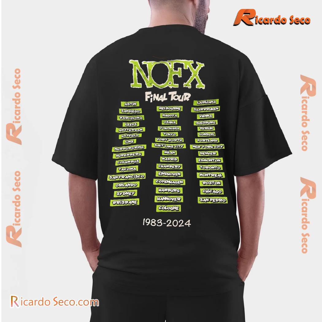 Nofx Final Tour 1983-2024 40 Years 40 Cities 40 Songs Punk In Drublic Presents Classic Men Shirt