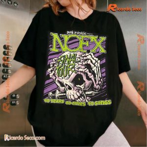 Nofx Final Tour 1983-2024 40 Years 40 Cities 40 Songs Punk In Drublic Presents Classic Men Shirt