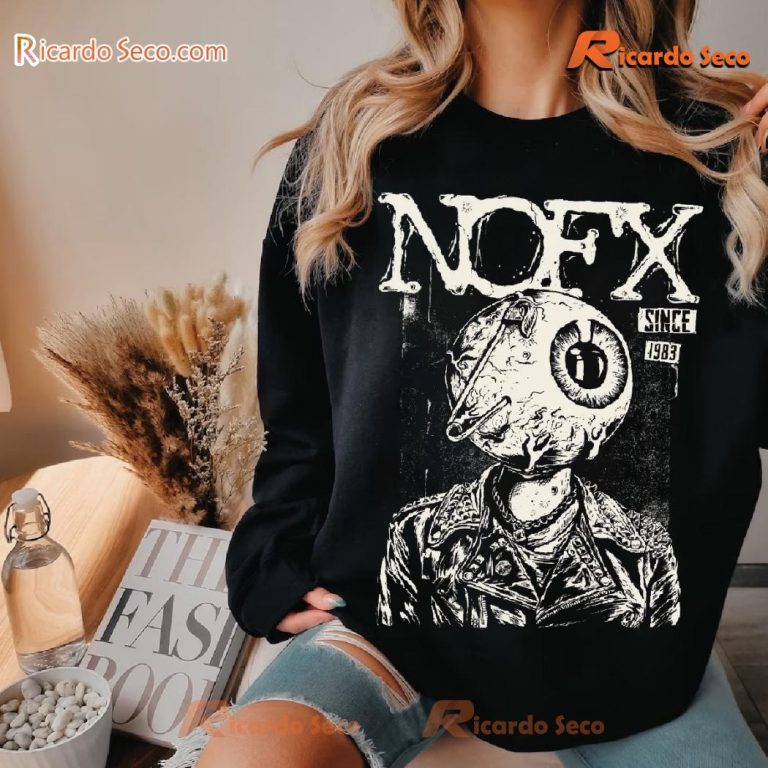 Nofx Stickin In My Eye Since 1983 Graphic Classic Men Shirt-b M1NOnRQ