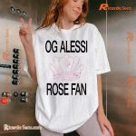 Og Alessi Rose Fan Graphic Unisex T-shirt, Comfort Colors Classic Men Shirt
