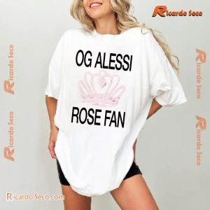 Og Alessi Rose Fan Graphic Unisex T-shirt, Comfort Colors Classic Men Shirt b