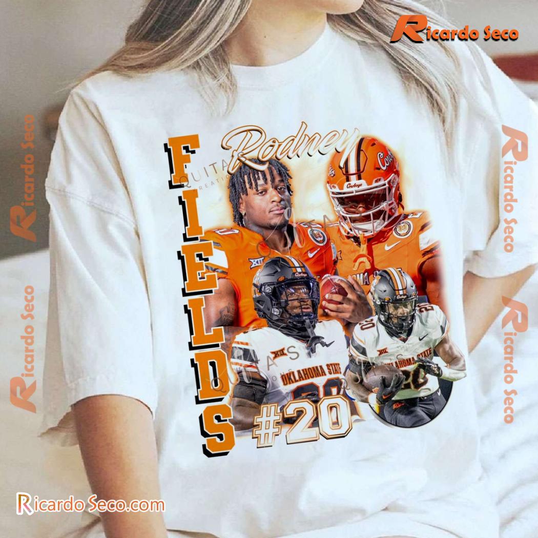 Oklahoma State Cowboys Homecoming Rodney Fields #20 Graphic Unisex T-shirt, Long Sleeve 4cqdeMQ