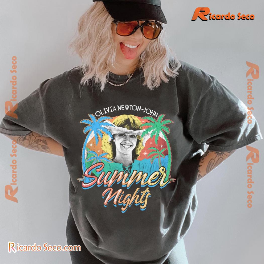 Olivia Newton-john Summer Nights Graphic Unisex T-shirt, Hoodie, Long Sleeve, Sweater b