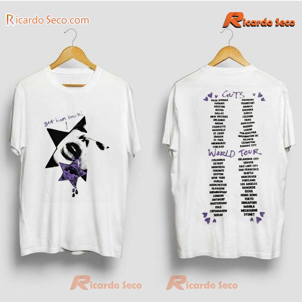 Olivia Rodrigo Guts World Tour Get Him Back Graphic Classic Men Shirt Olivia Rodrigo Guts World Tour Get Him Back Graphic Classic Men Shirt