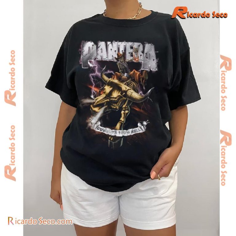 Pantera Cowboys From Hell Band Design Graphic Classic Men Shirt-a TY7Rilt