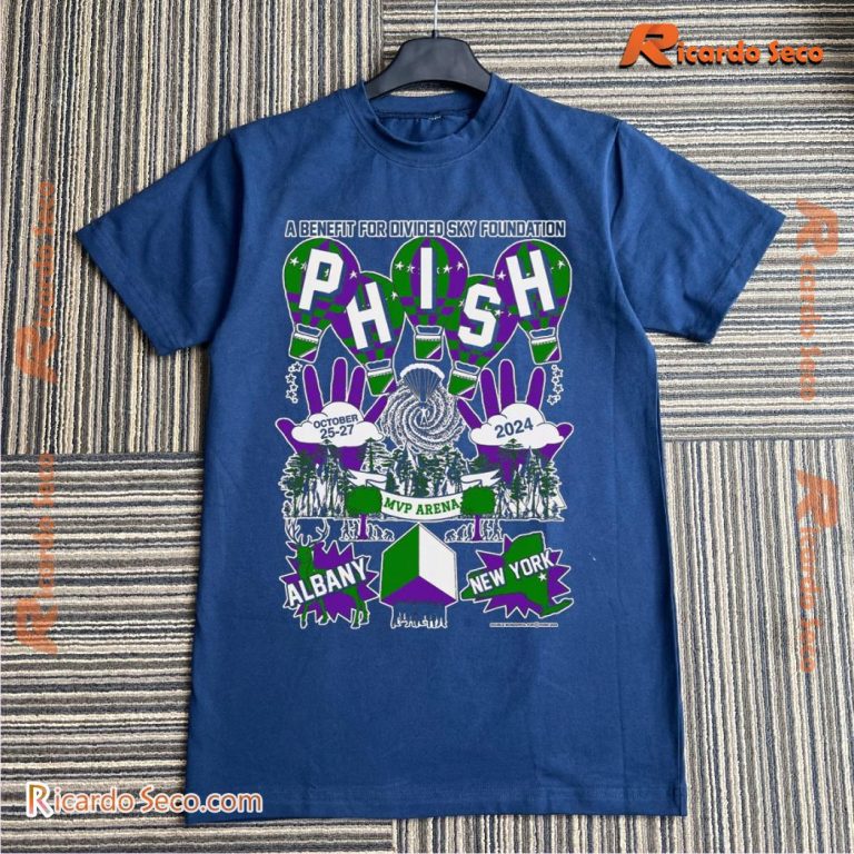 Phish Mvp Arena Albany New York A Benefit For Divided Sky Foundation Unisex Long Sleeve-a hG5HVlI