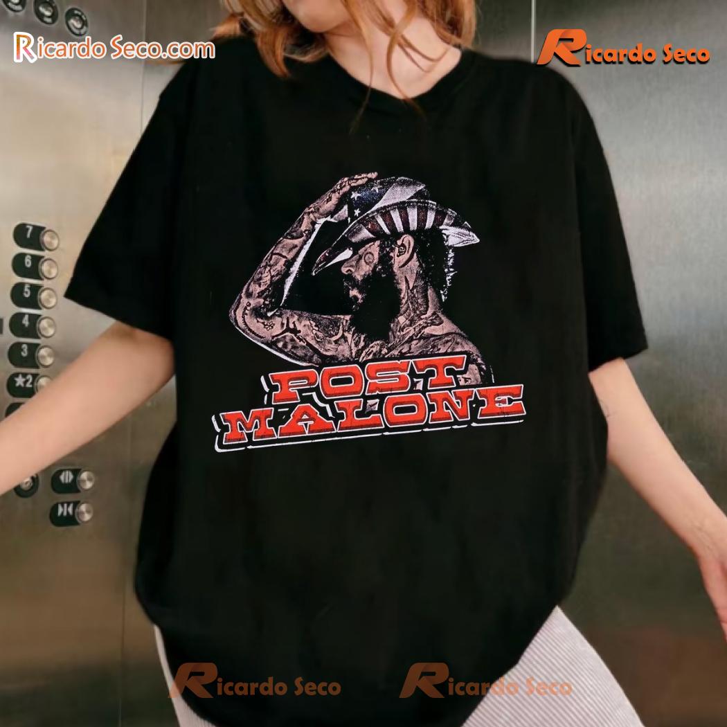 Post Malone Cowboy Hat Portrait Graphic Classic Men Shirt-a Post Malone Cowboy Hat Portrait Graphic Classic Men Shirt-a euOmJVS