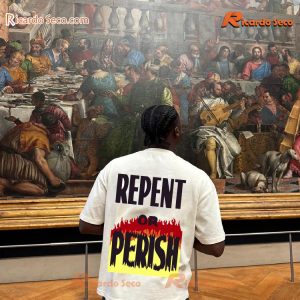 Repent Or Perish Graphic Unsiex T-shirt, Classic Men Shirt c