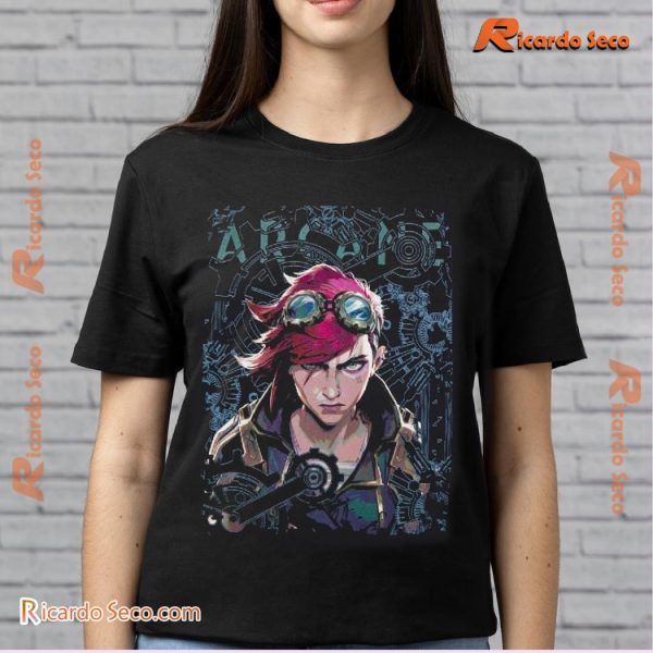 Riot Games Arcane League Of Legends Vi Gift For Fan Graphic Unisex T-shirt, Classic Men Shirt