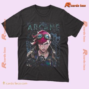 Riot Games Arcane League Of Legends Vi Gift For Fan Graphic Unisex T-shirt, Classic Men Shirt a