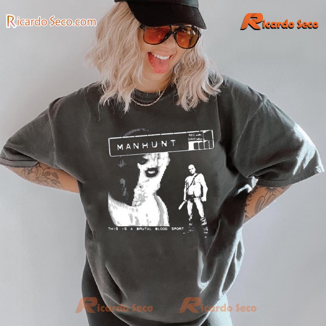 Rockstar Games' Manhunt This Is A Brutal Blood Sport Graphic Classic Men Shirt-b Rockstar Games' Manhunt This Is A Brutal Blood Sport Graphic Classic Men Shirt-b 2Xjo8ar