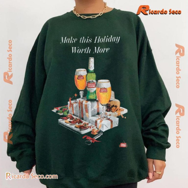 Stella Artois Make This Holiday Worth More Graphic Classic Men Shirt-b 5gtBoEW