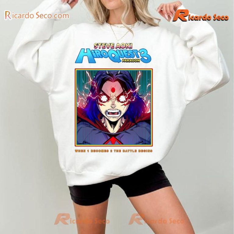 Steve Aoki Hiroquest 3 Tour When 1 Becomes 2 The Battle Begins Unisex Sweatshirt, Hoodie EuDUH1F