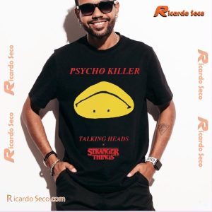 Talking Heads X Stranger Things Upside Down Smiley Classic Men Shirt-a dfaVzxN