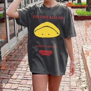 Talking Heads X Stranger Things Upside Down Smiley Classic Men Shirt-b Zte3l08