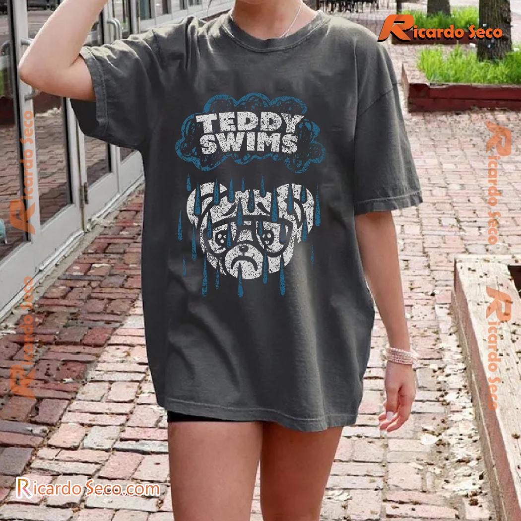 Teddy Swims Rainy Day Teddy Graphic Unisex Tee, Classic Men Shirt a Teddy Swims Rainy Day Teddy Graphic Unisex Tee, Classic Men Shirt a