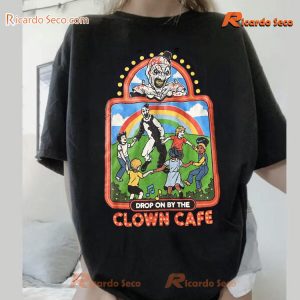 Terrifier Drop On By The Clown Cafe Graphic Classic Men Shirt-b rRMS6wH