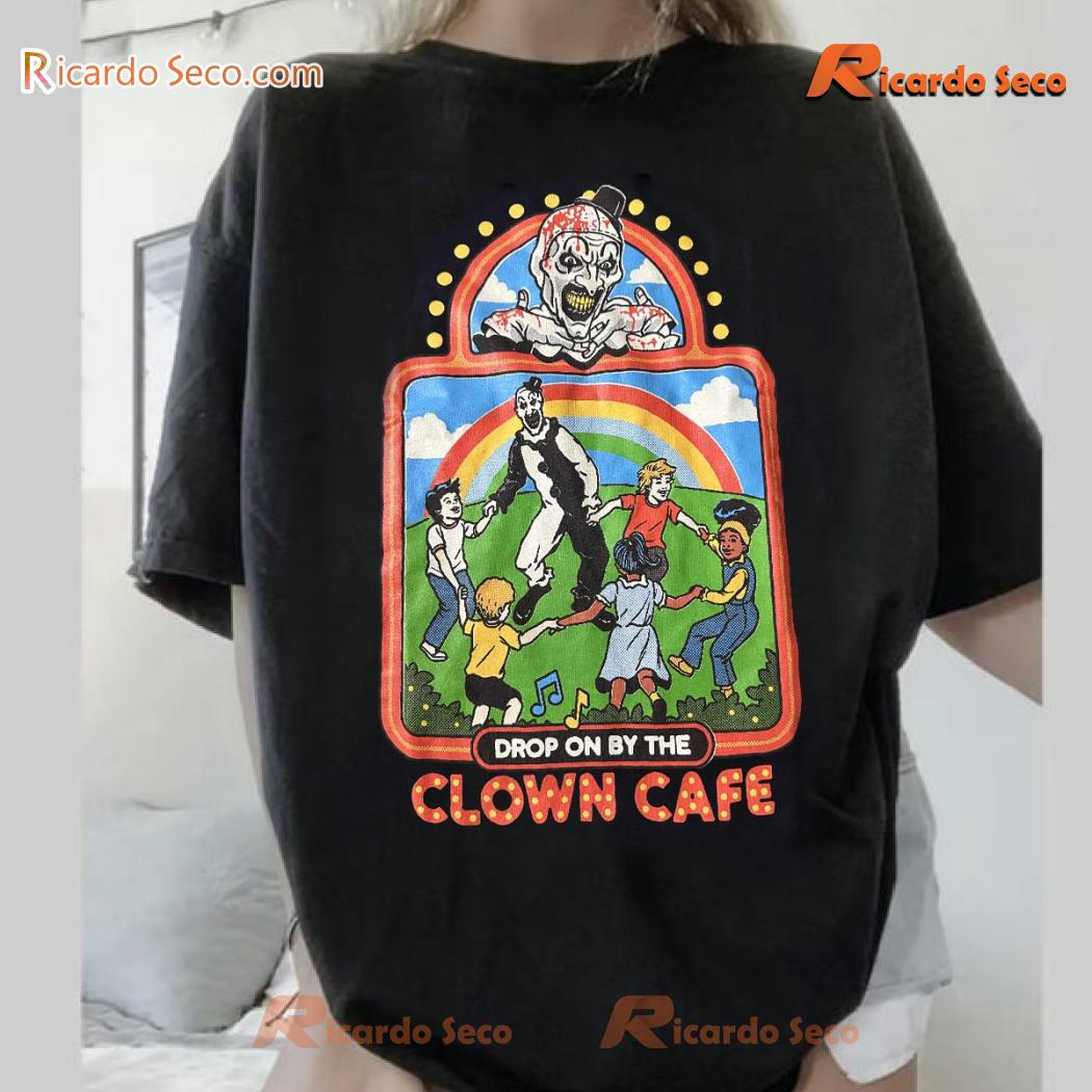 Terrifier Drop On By The Clown Cafe Graphic Classic Men Shirt-b Terrifier Drop On By The Clown Cafe Graphic Classic Men Shirt-b rRMS6wH