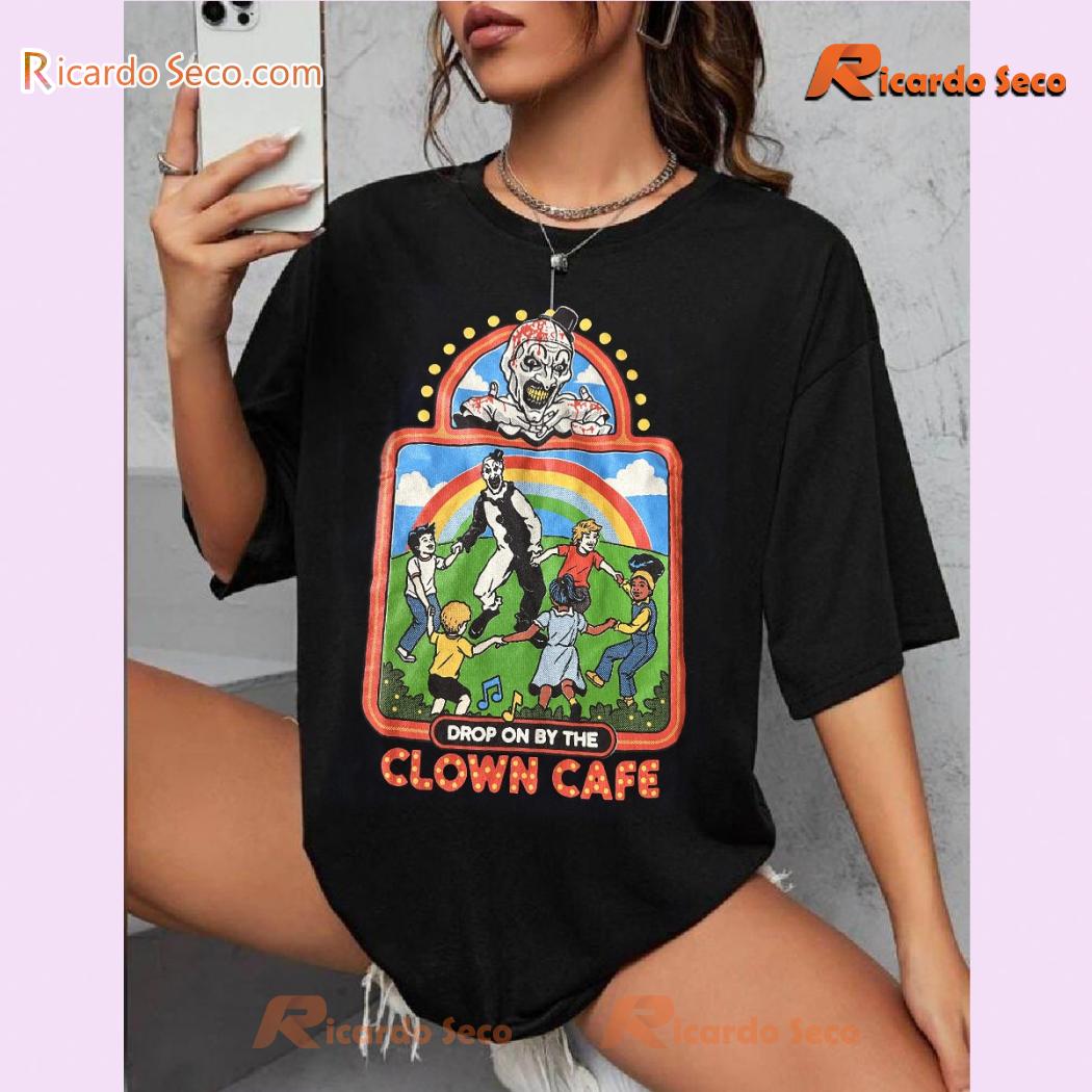 Terrifier Drop On By The Clown Cafe Graphic Classic Men Shirt Terrifier Drop On By The Clown Cafe Graphic Classic Men Shirt StXRpol