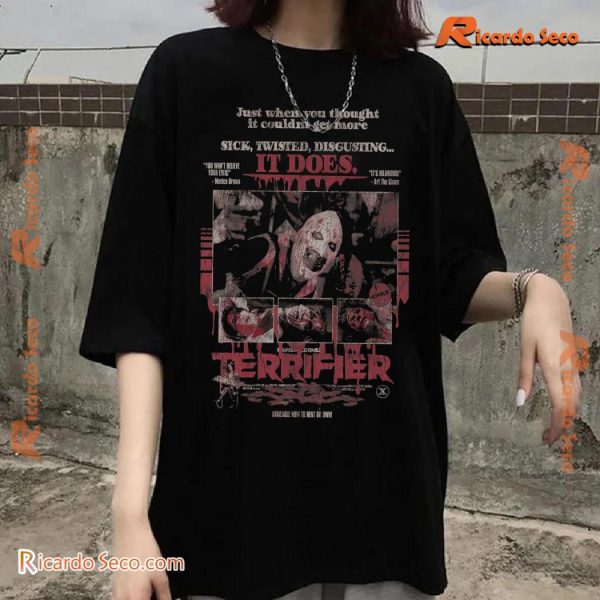 Terrifier Grindhouse Just When You Thought It Couldn't Get More Unisex T-shirt, Classic Men Shirt