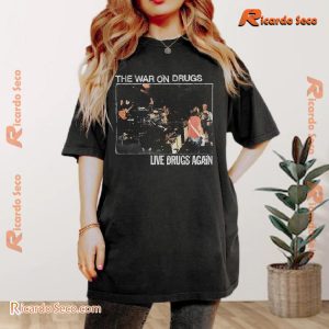 The War On Drugs Live Drugs Again Photo Graphic Unisex Tee, Classic Men Shirt a