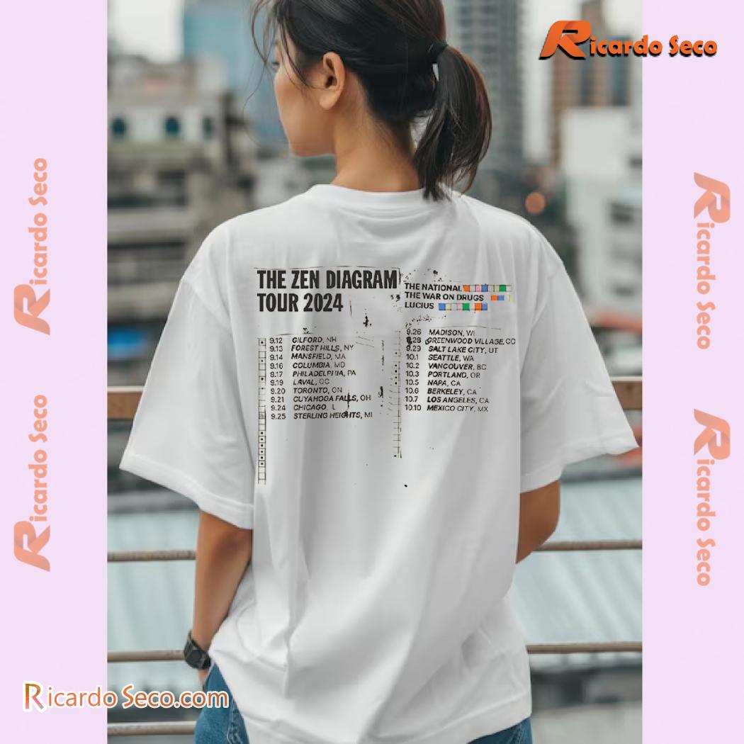 The War On Drugs Zen Diagram 2024 Tour Gift For Fan Graphic Unisex Tee, Classic Men Shirt a The War On Drugs Zen Diagram 2024 Tour Gift For Fan Graphic Unisex Tee, Classic Men Shirt a