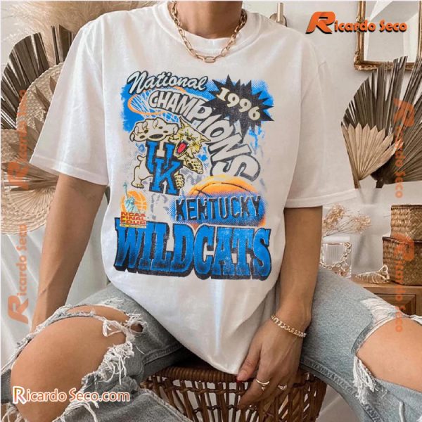 Trent Noah NCAA Championship Kentucky Wildcats 1996 Champions Graphic Unsiex T-shirt b