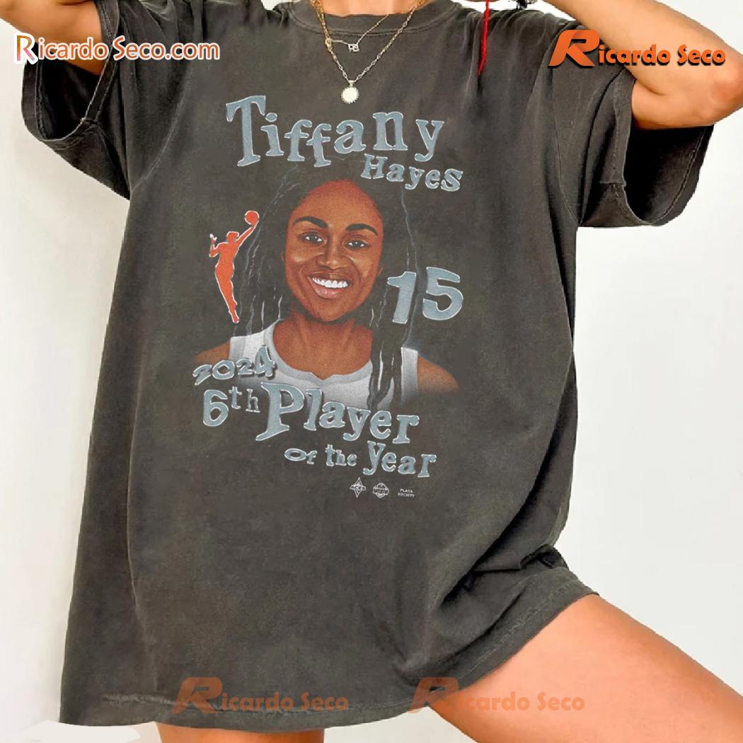 WNBA Las Vegas Aces Tiffany Hayes 6th Player Of The Year 2024 Graphic Classic Men Shirt c