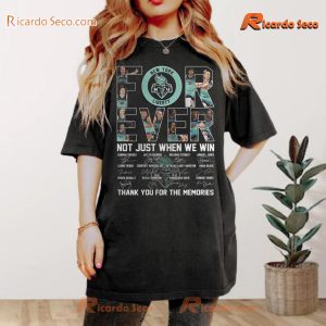 WNBA New York Liberty Forever Not Just When We Win Thank You For The Memories Signature Graphic Classic Men Shirt 3i2eW6G