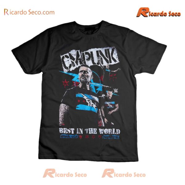 WWE Cm Punk Best In The World Graphic Unisex T-shirt, Classic Men Shirt tZJfAnx