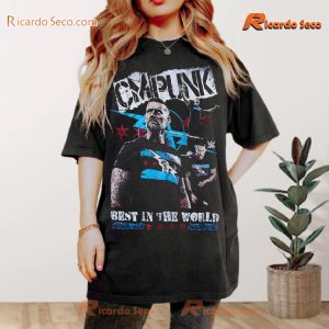 WWE Cm Punk Best In The World Graphic Unisex T-shirt, Classic Men Shirt-a bxZAQWI