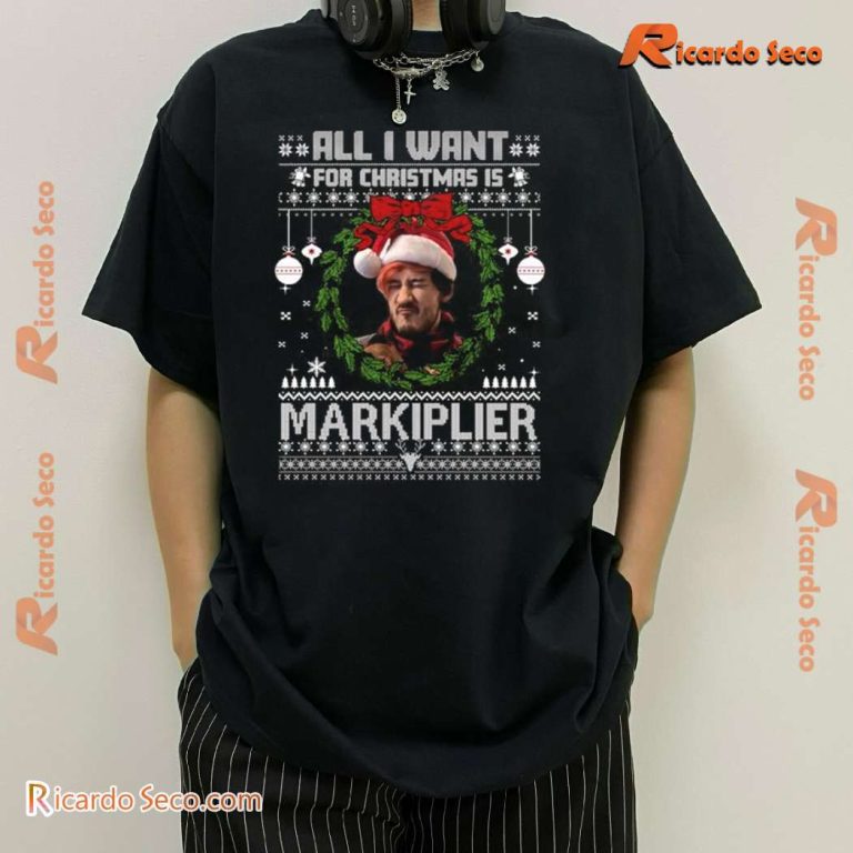 All I Want For Christmas Is Markipilier Graphic Classic Men Shirt-a MobDi3v