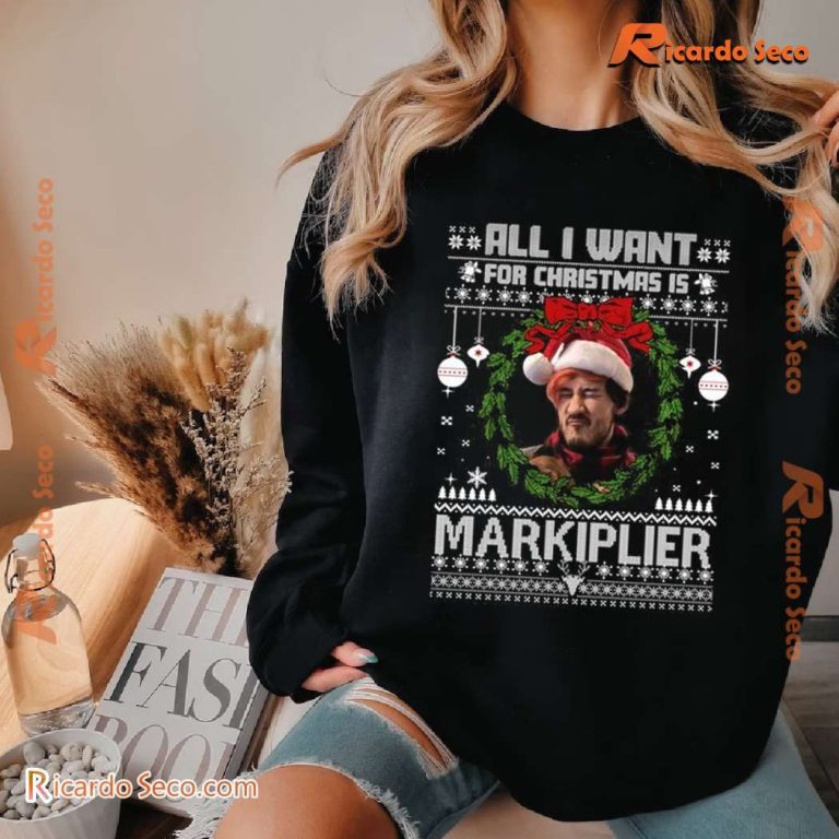 All I Want For Christmas Is Markipilier Graphic Classic Men Shirt-b XHjTNJu