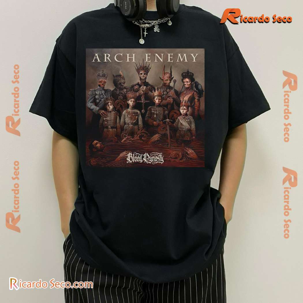 Arch Enemy Eu Blood Dynasty 2025 Tour Dates Unisex T-shirt-a yvR0Nmr