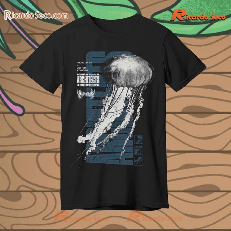 Architects Jellyfish Faded United Kingdom Unisex T-shirt-b 6Ui3Xz5