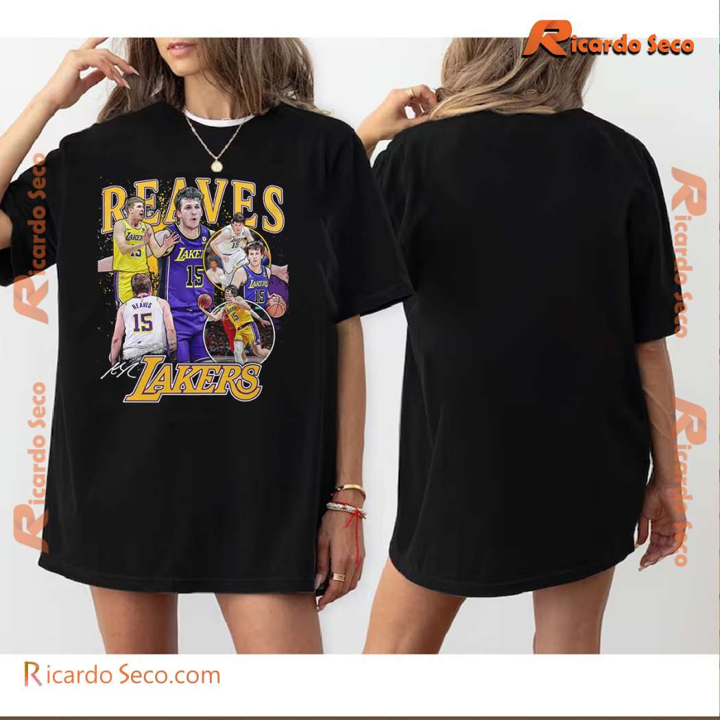 Austin Reaves Los Angeles Lakers NBA Photo Classic Men Shirt fwIJ0oX