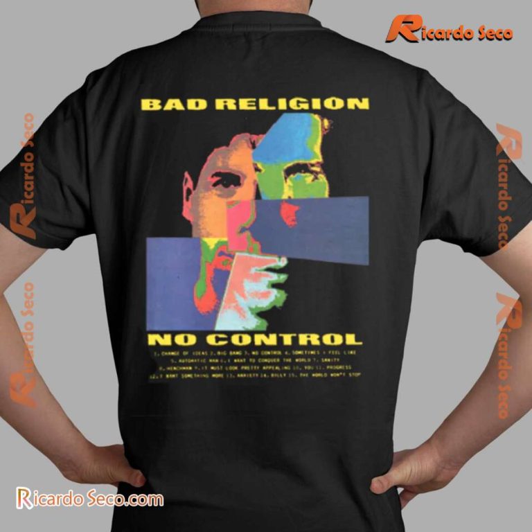 Bad Religion No Control Tracklist Unisex T-shirt-b aFLPpvi