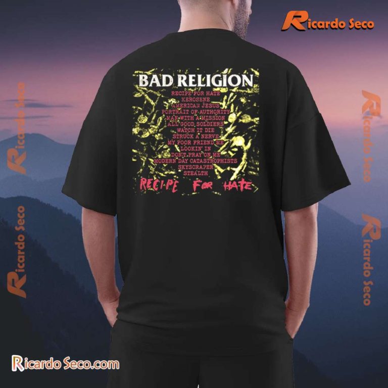 Bad Religion Recipe For Hate Tracklist Classic Shirt-a M5ZtLG7