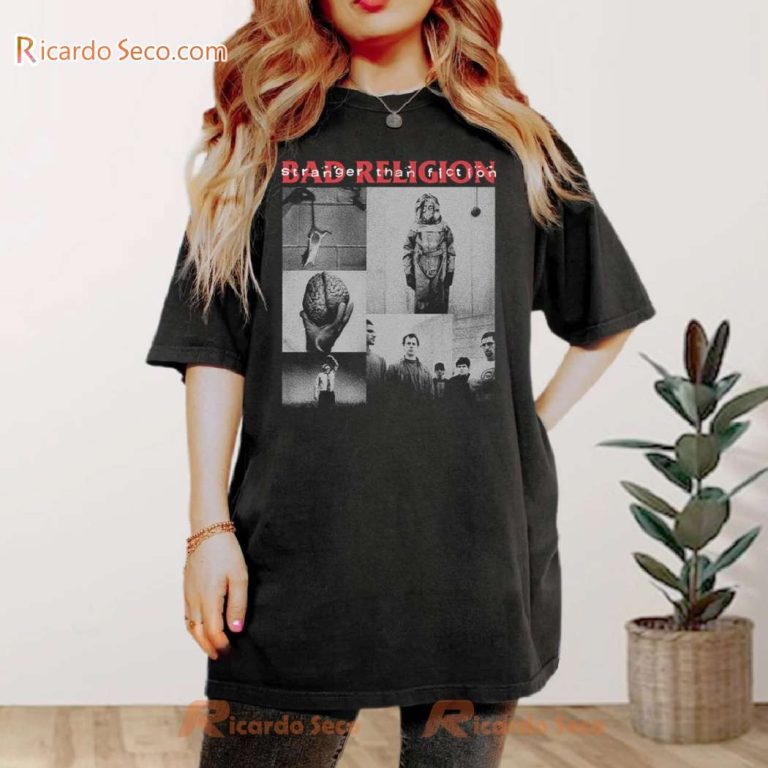 Bad Religion Stranger Than Fiction Collage Track List Unisex T-shirt-a Lvklgws