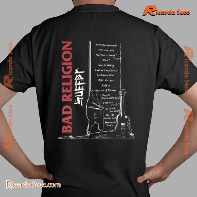 Bad Religion Suffer Tracklist Unisex T-shirt-b RDX18Wf